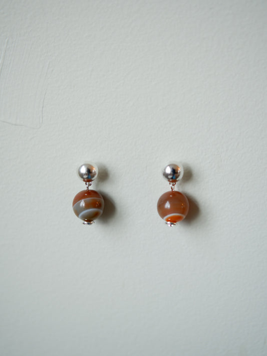 Caramel Agate Studs