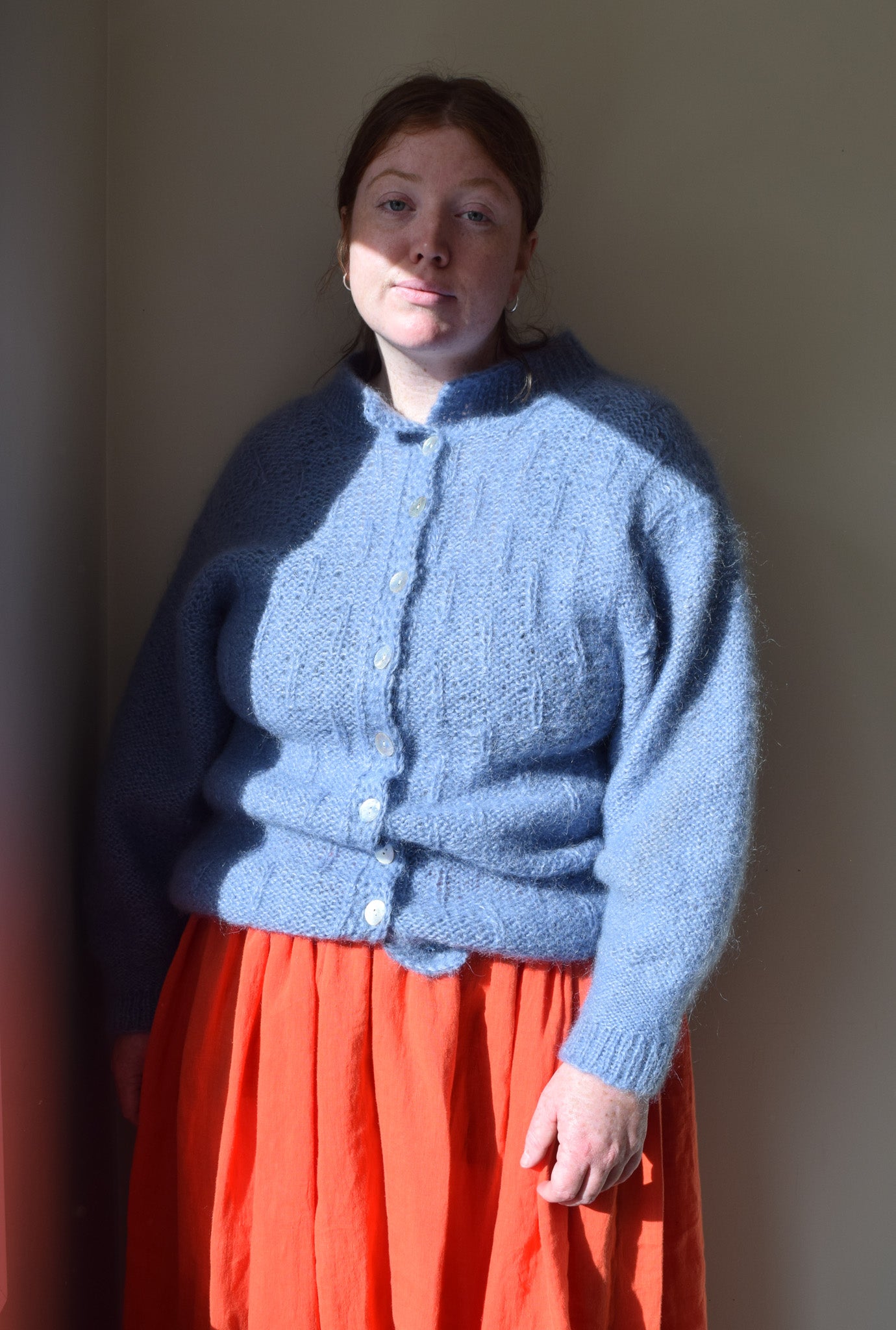 Handknit Mohair Cardigan