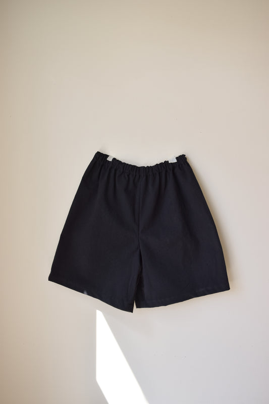 Black Cotton Shorts | Small