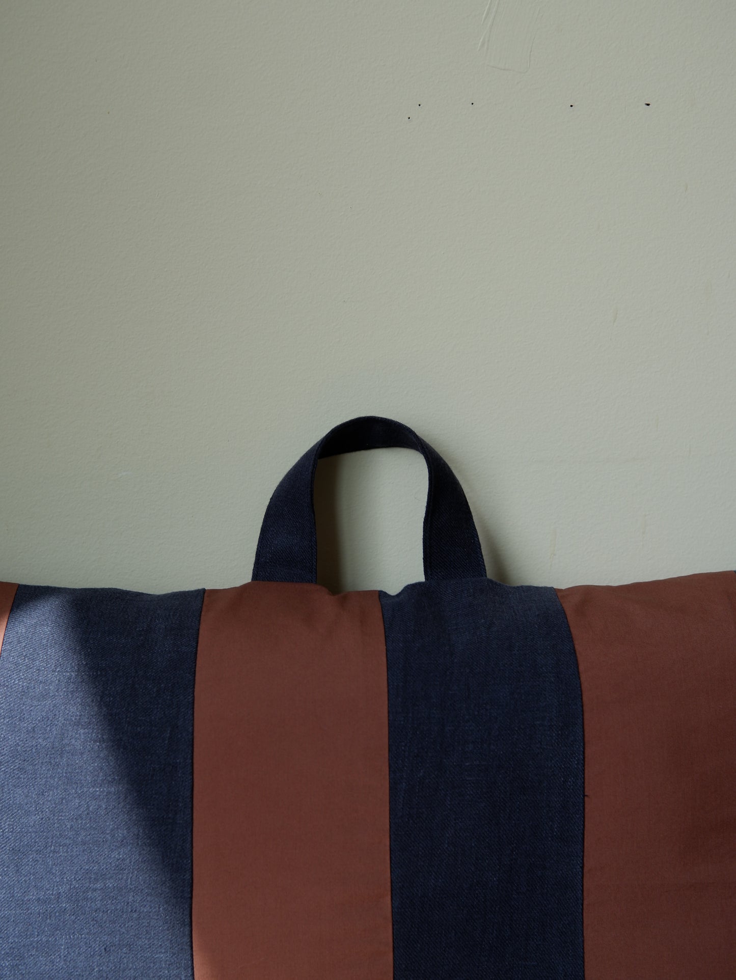 Truffle & Navy Reading Pillow