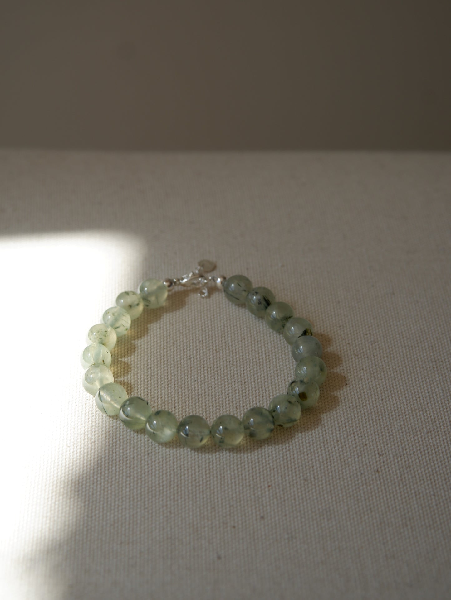 Prehnite & Sterling Bracelet