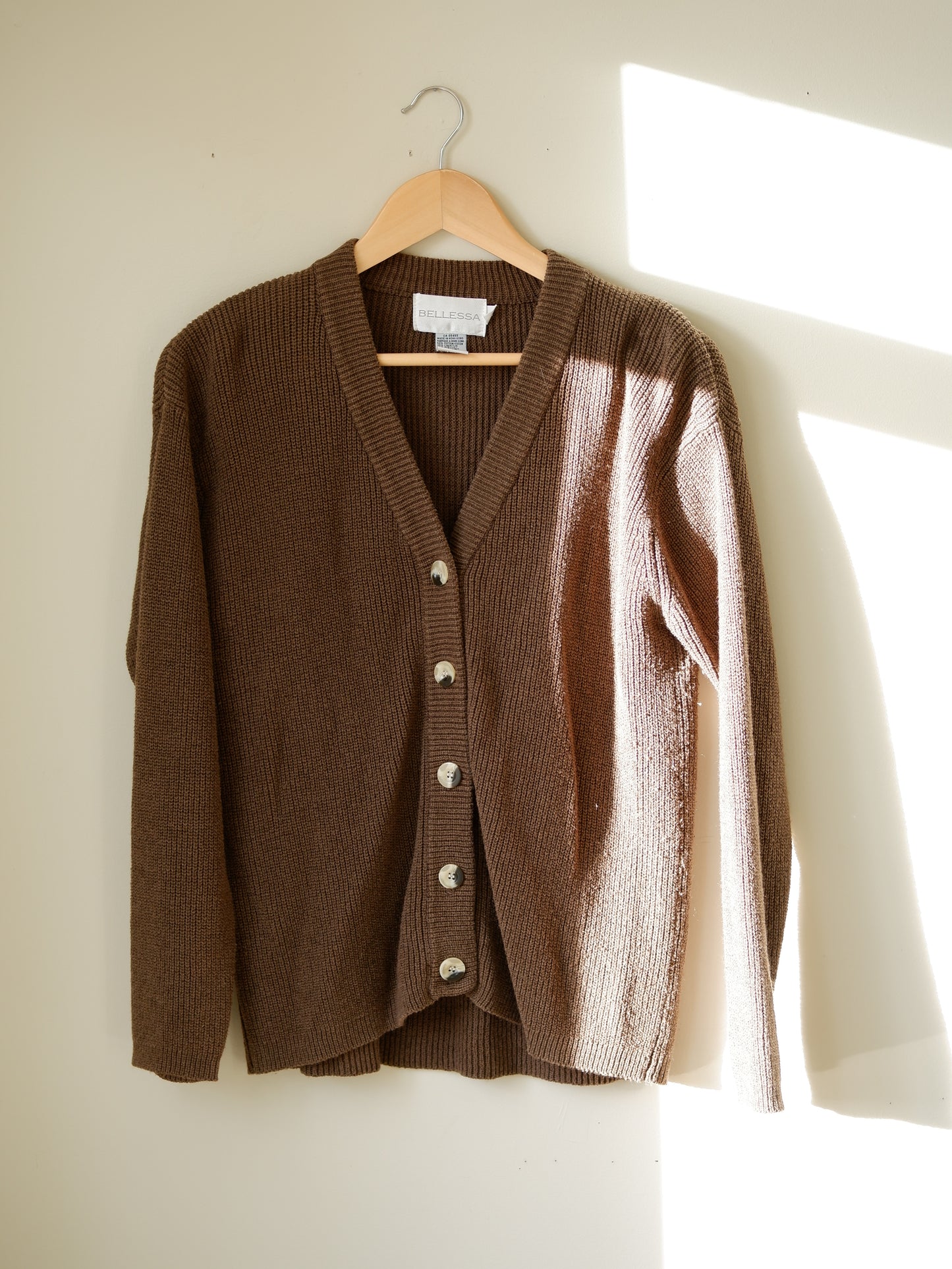 Walnut Linen & Cotton Cardigan