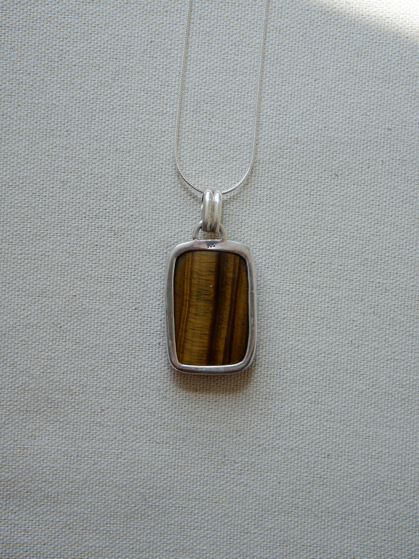 Sterling Tigers Eye Pendant
