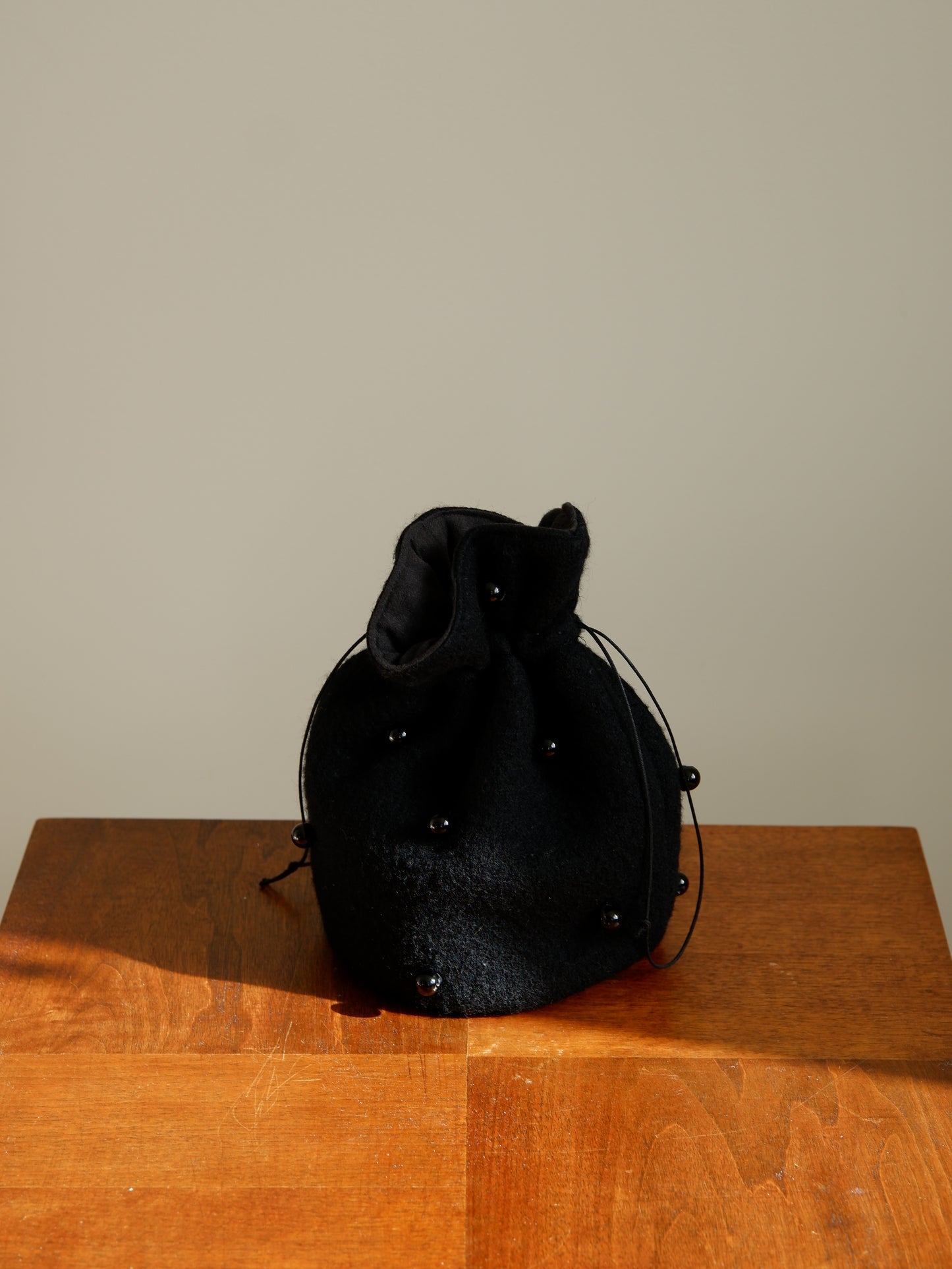 Beaded Cashmere & Wool Bag