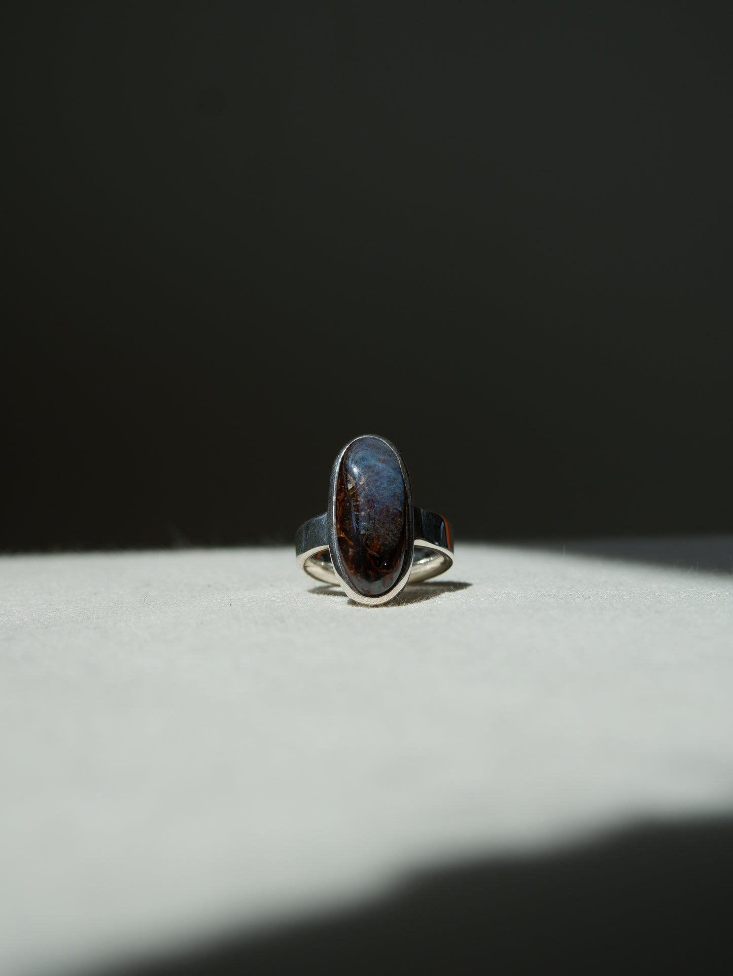 Boulder Opal Ring