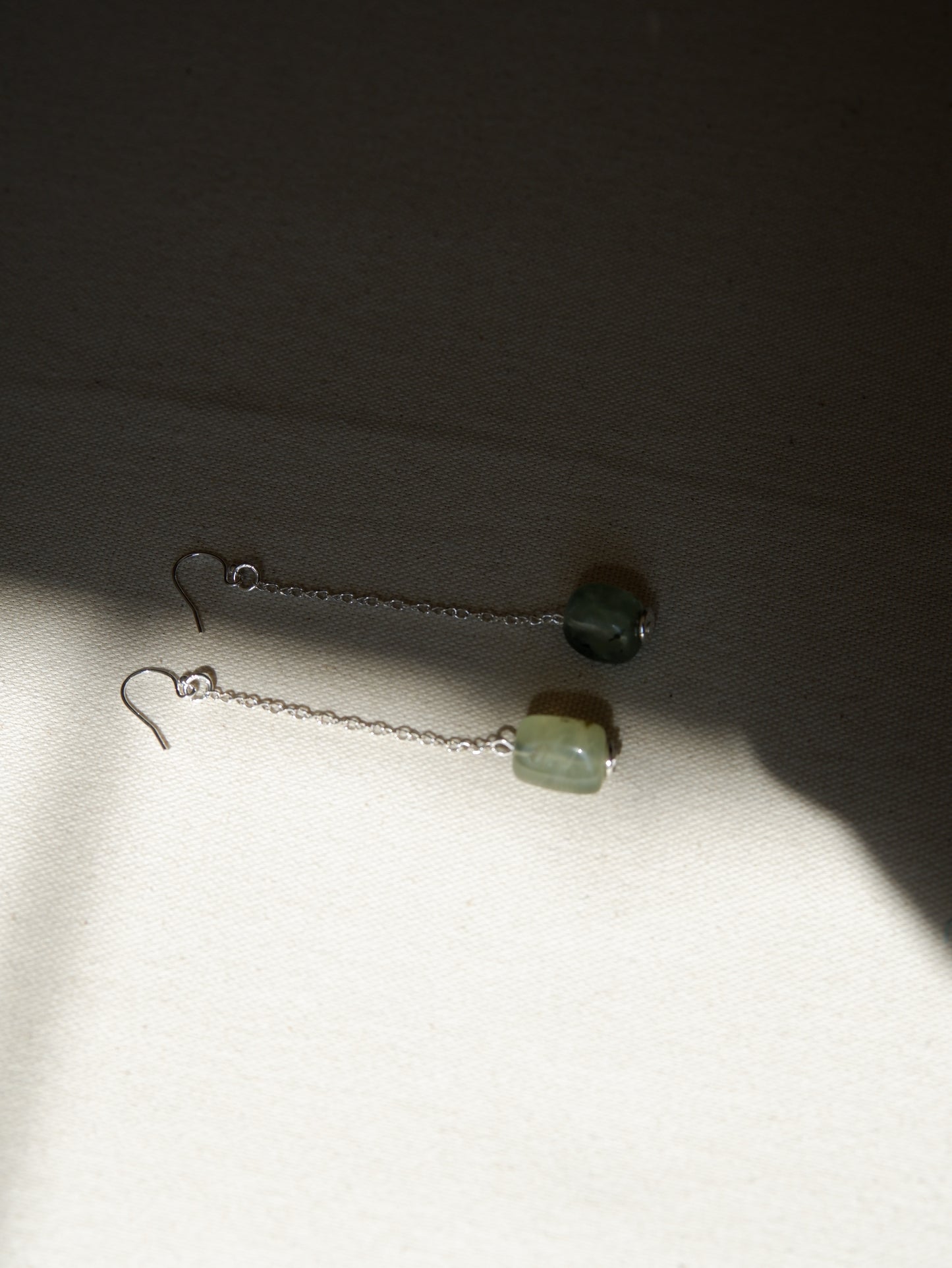 Prehnite Drop Earrings