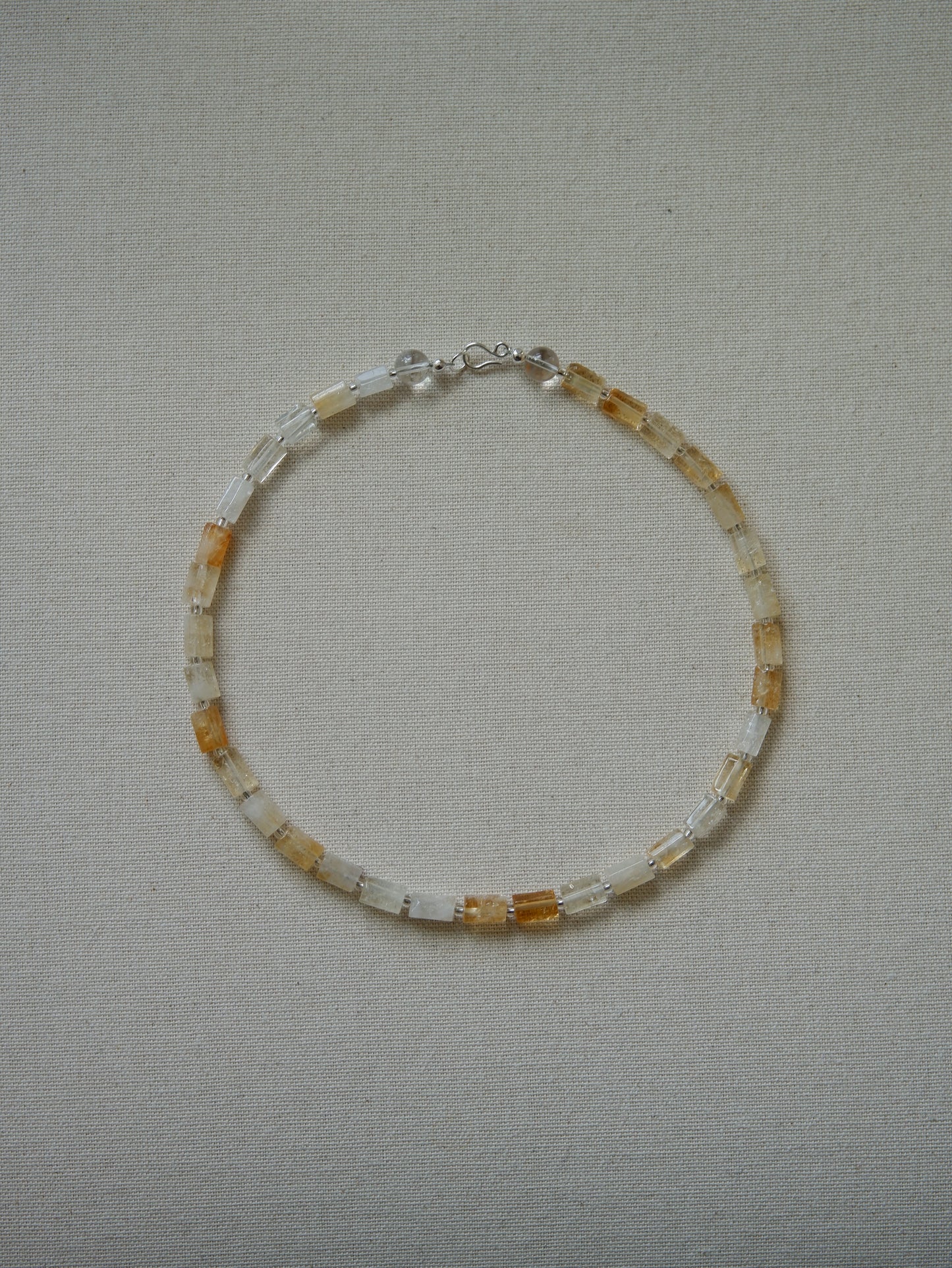 Citrine Sea Glass Necklace