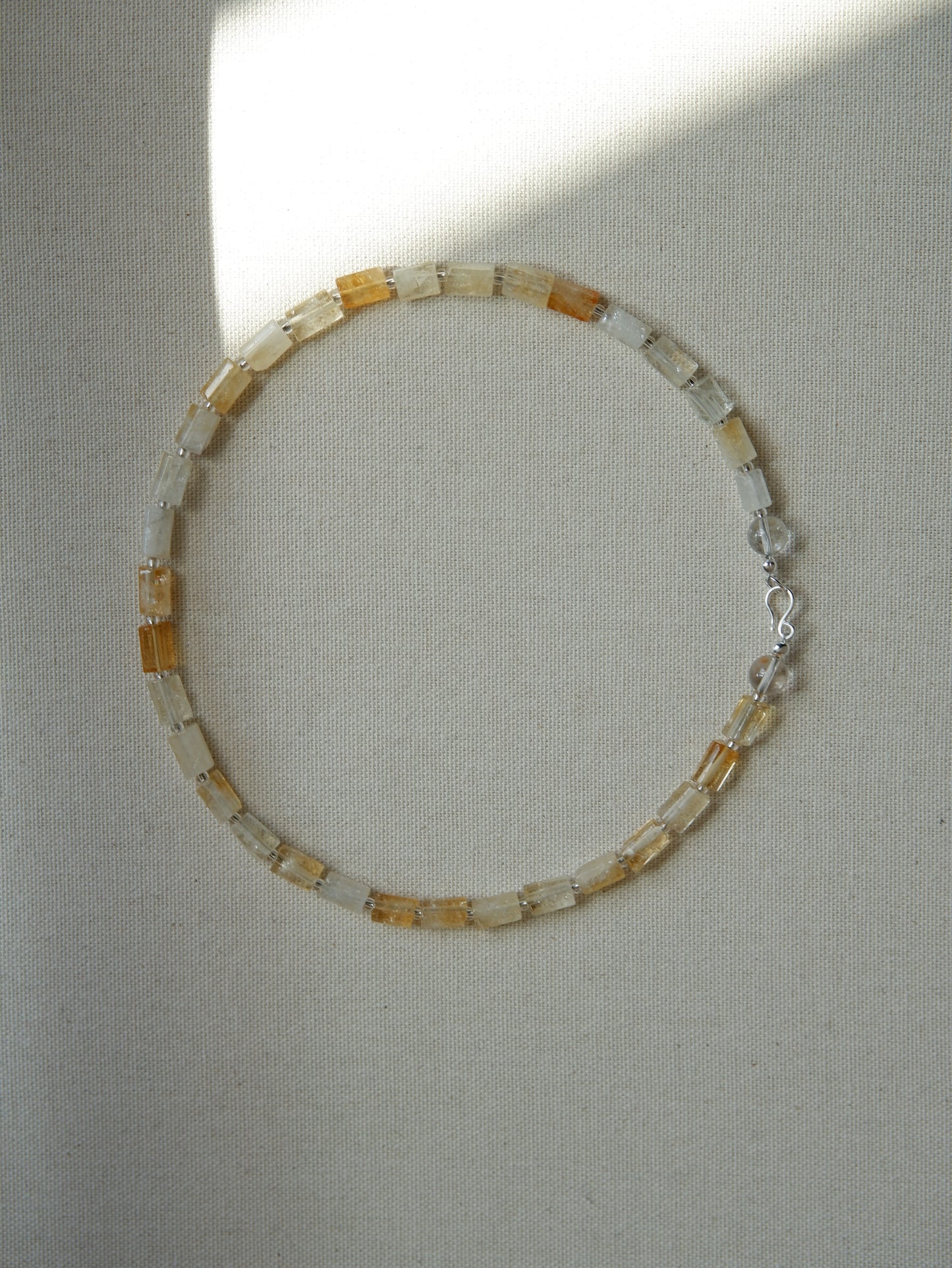 Citrine Sea Glass Necklace