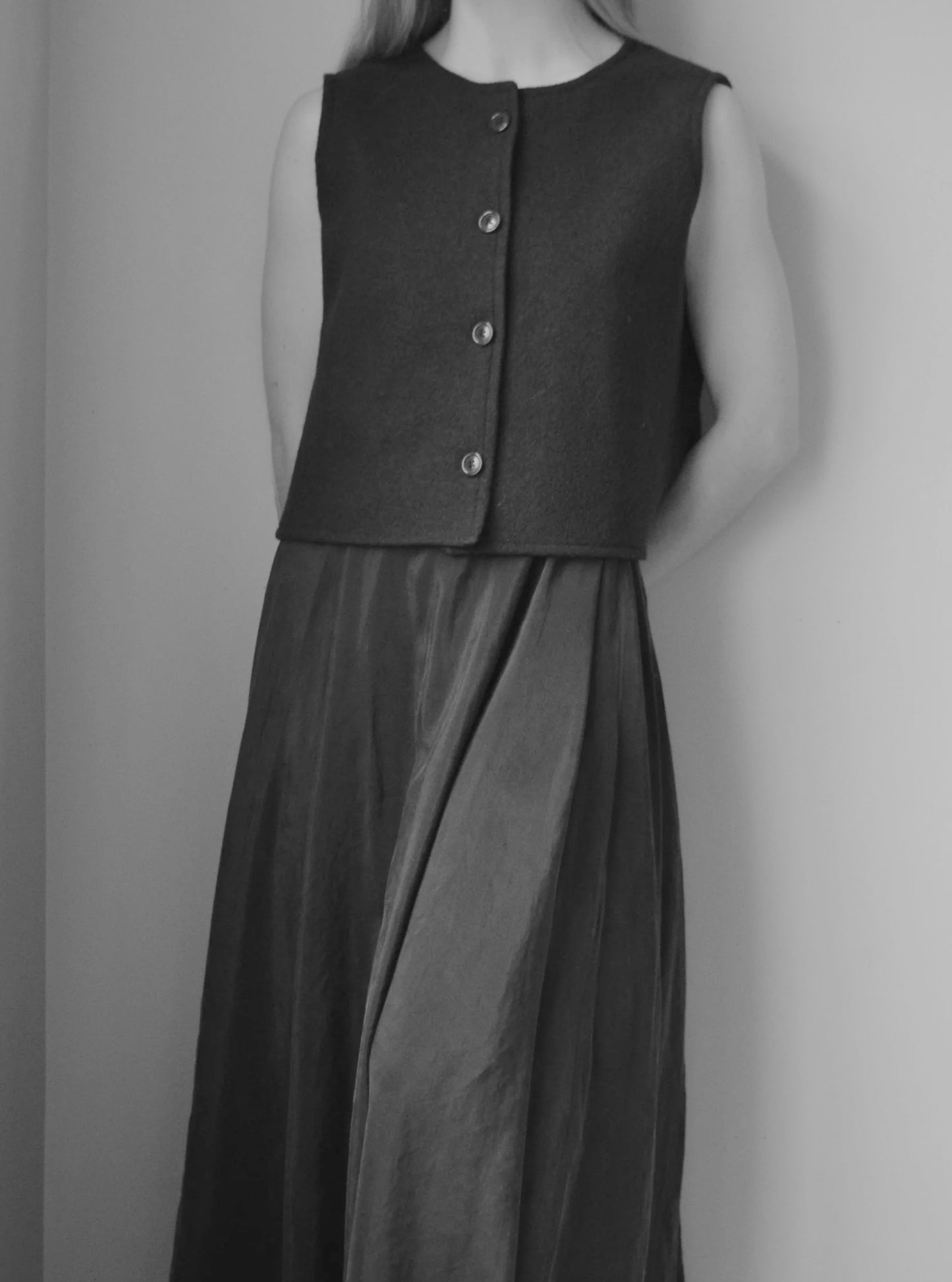 Navy Wool Vest | Multiple Sizes