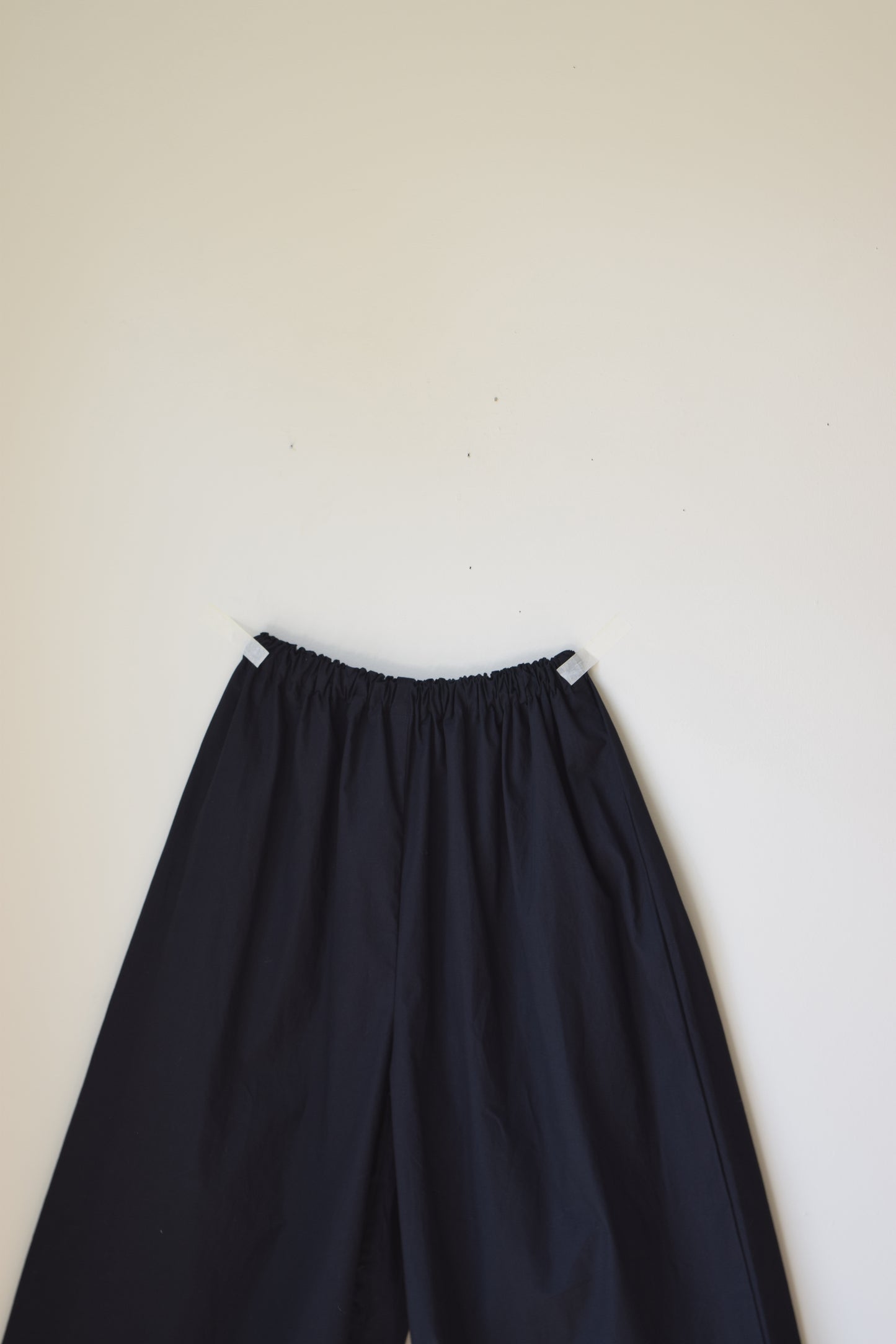 Black Cotton Poplin Wide Leg |  XL