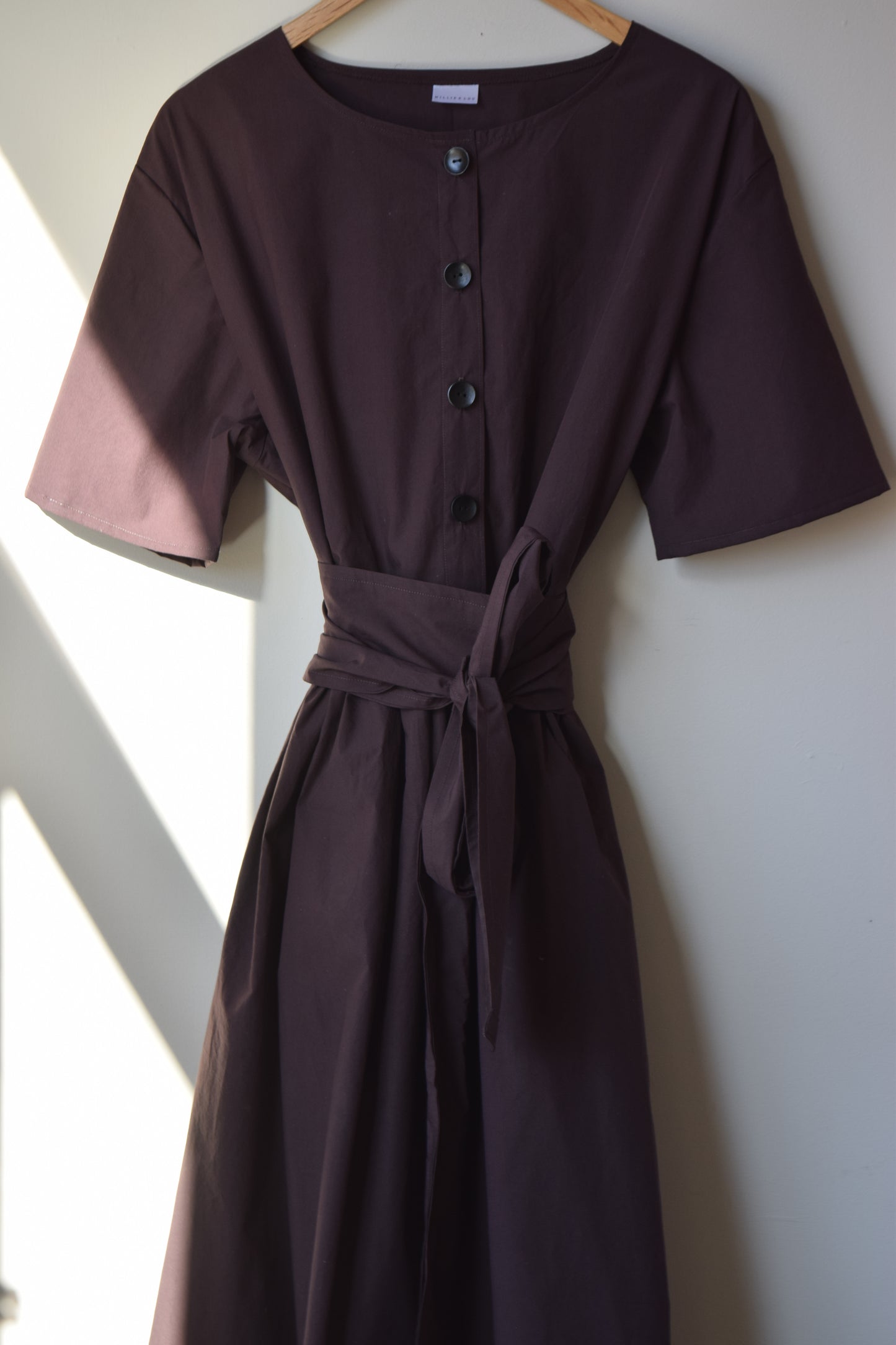 Chocolate Cotton Garden Dress | Multiple Sizes