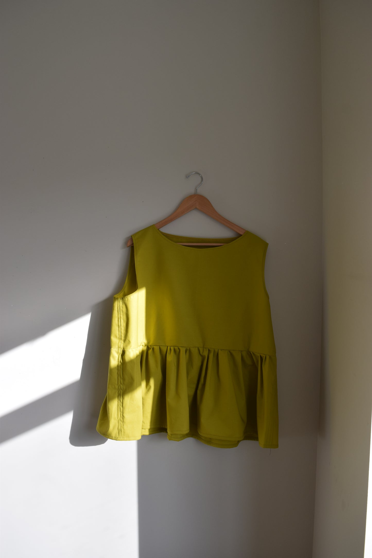Pistachio Ruffled Tank | Sample Final Sale