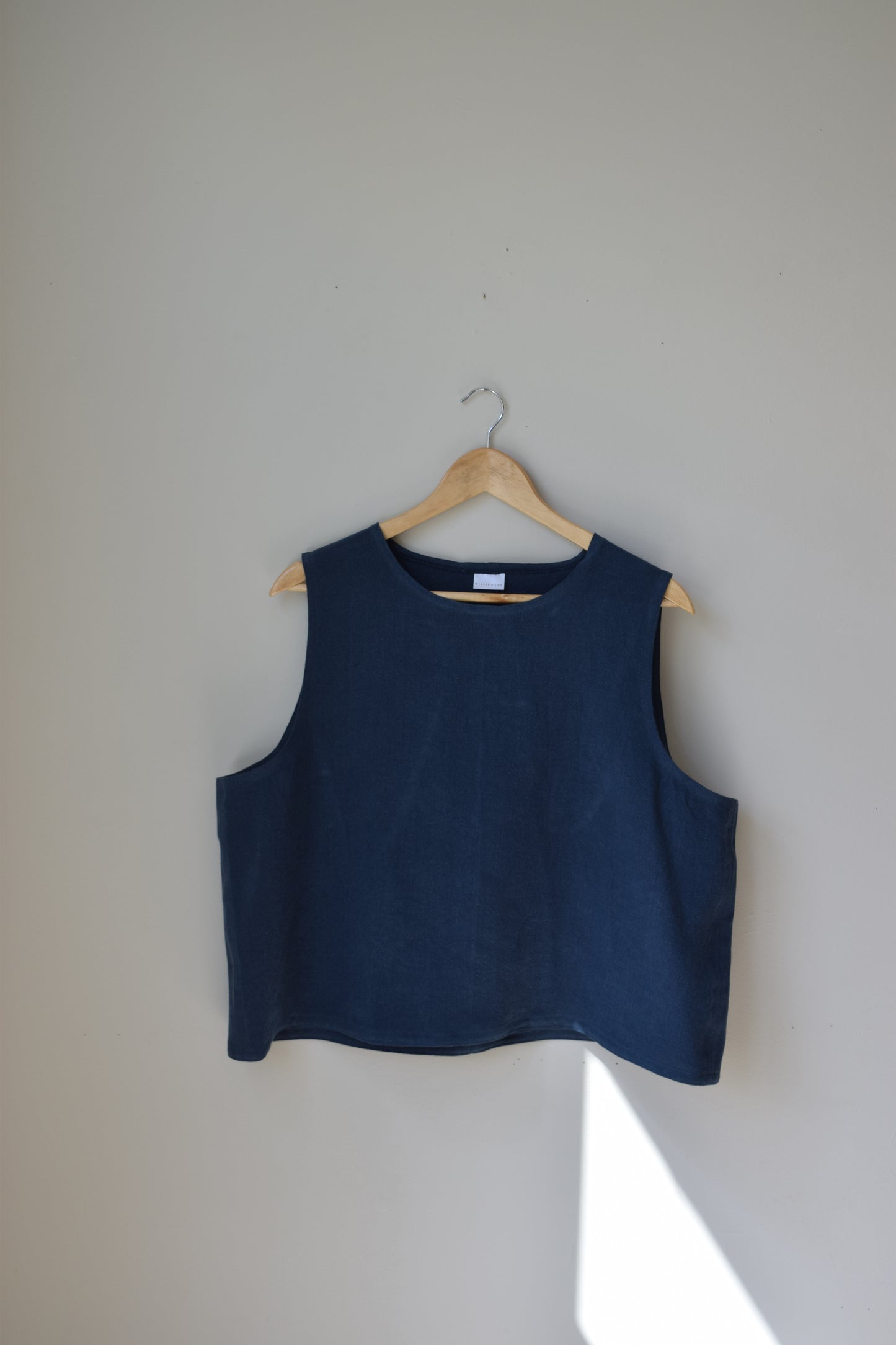 Petrol Linen Tank | Large