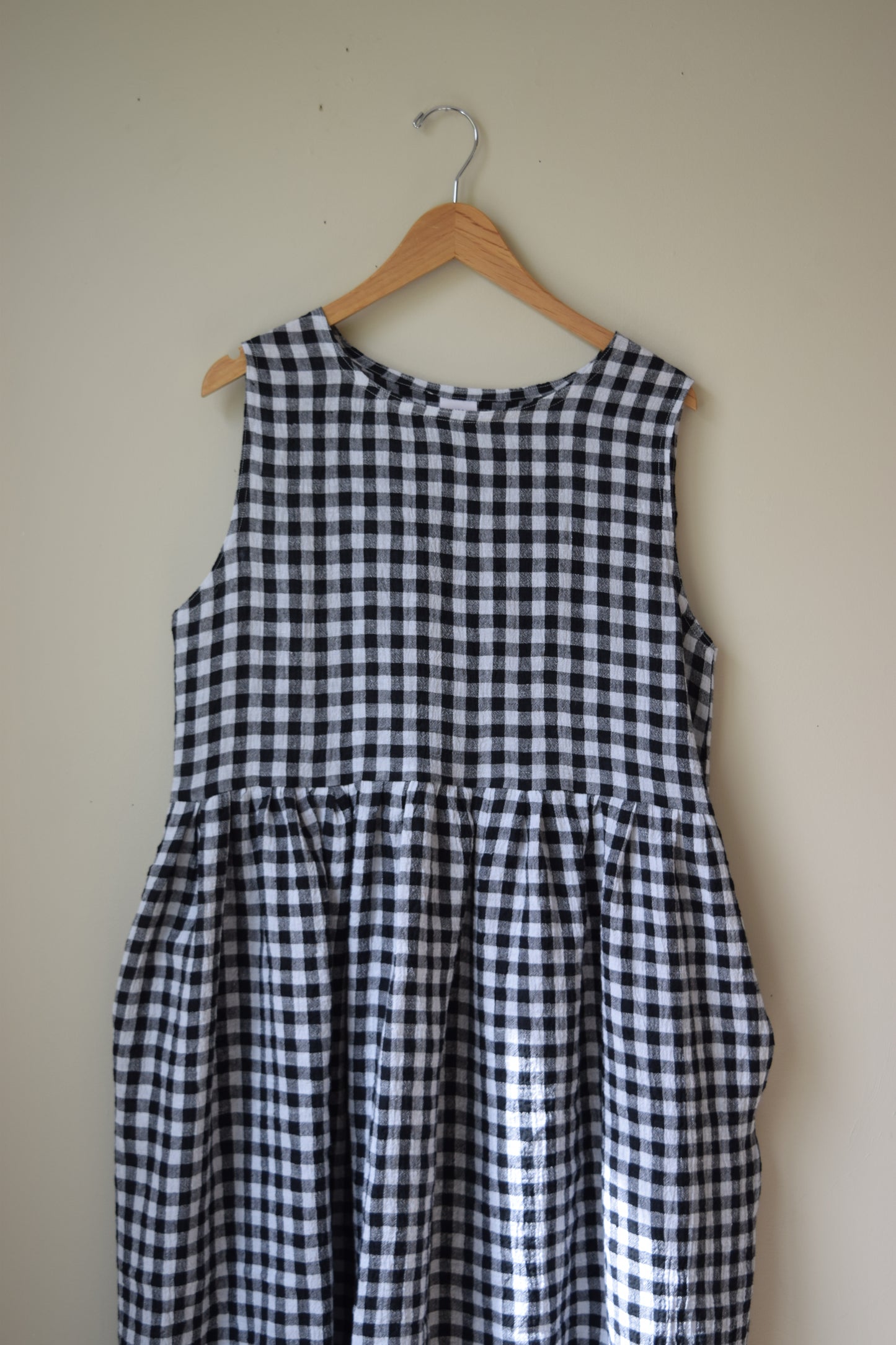 Linen Gingham Garden Dress | Extra Small