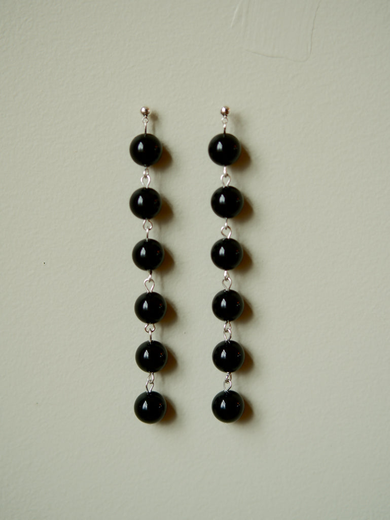 Agate Chain Link Earrings