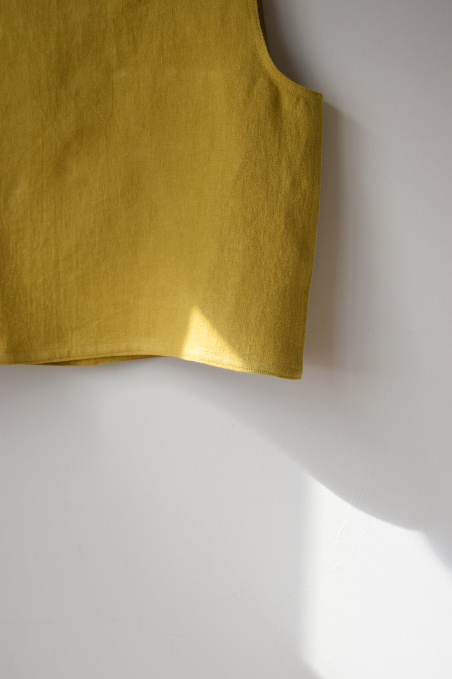 Honey Linen Twill Tank Top  | Extra Small
