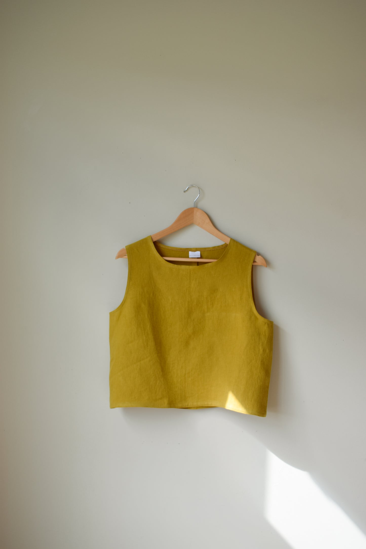 Honey Linen Twill Tank Top  | Extra Small