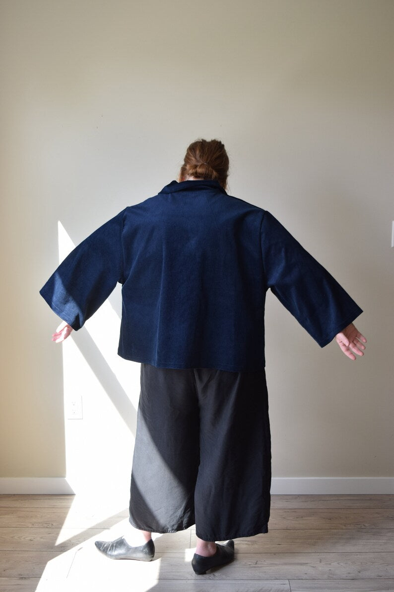 Navy Corduroy Chore Jacket