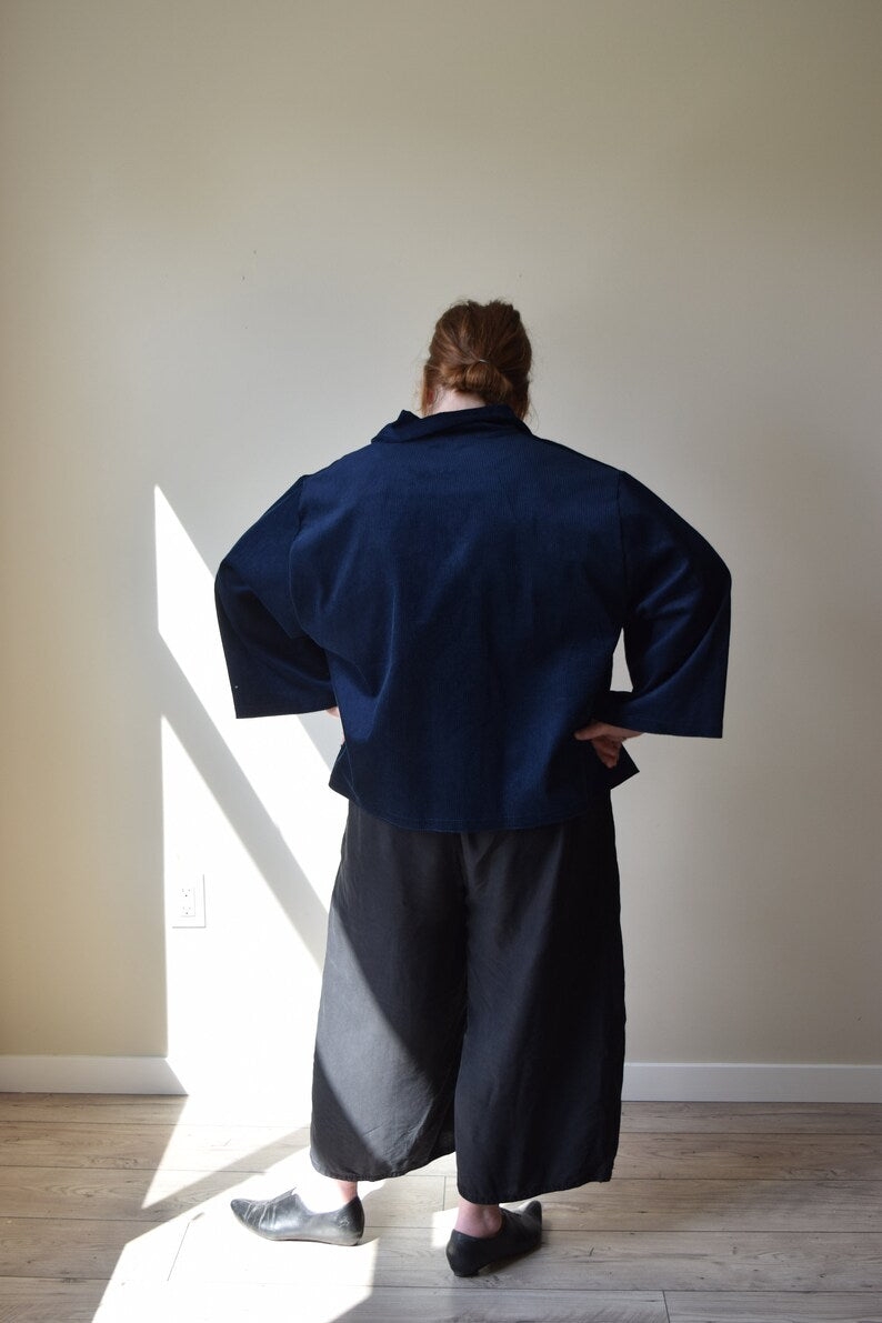 Navy Corduroy Chore Jacket