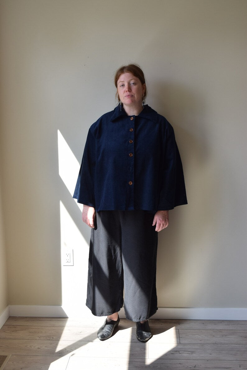 Navy Corduroy Chore Jacket