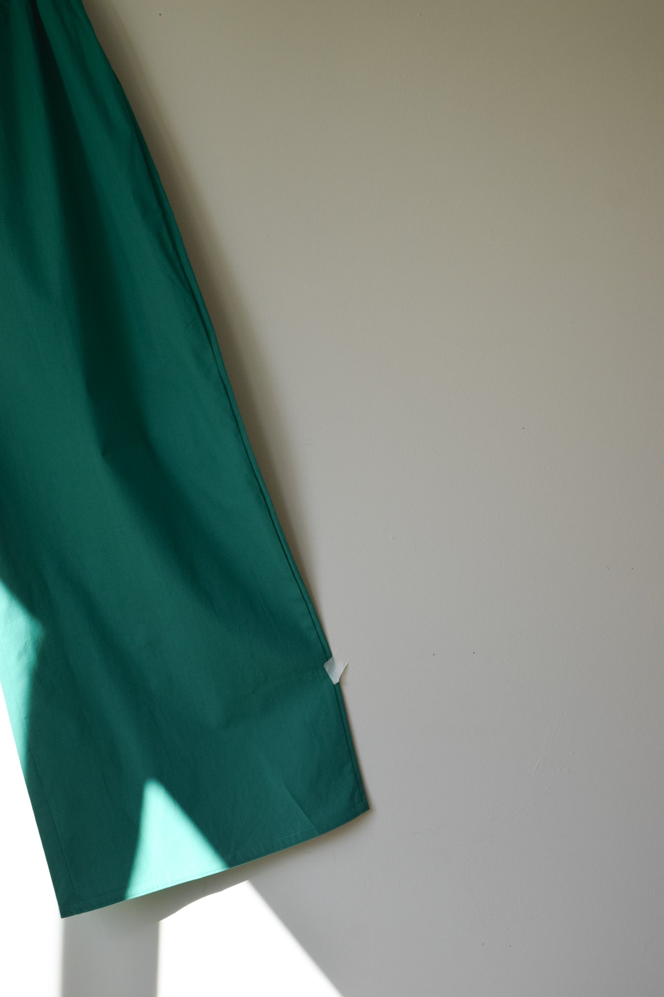 Cotton Poplin Wide Leg Pant
