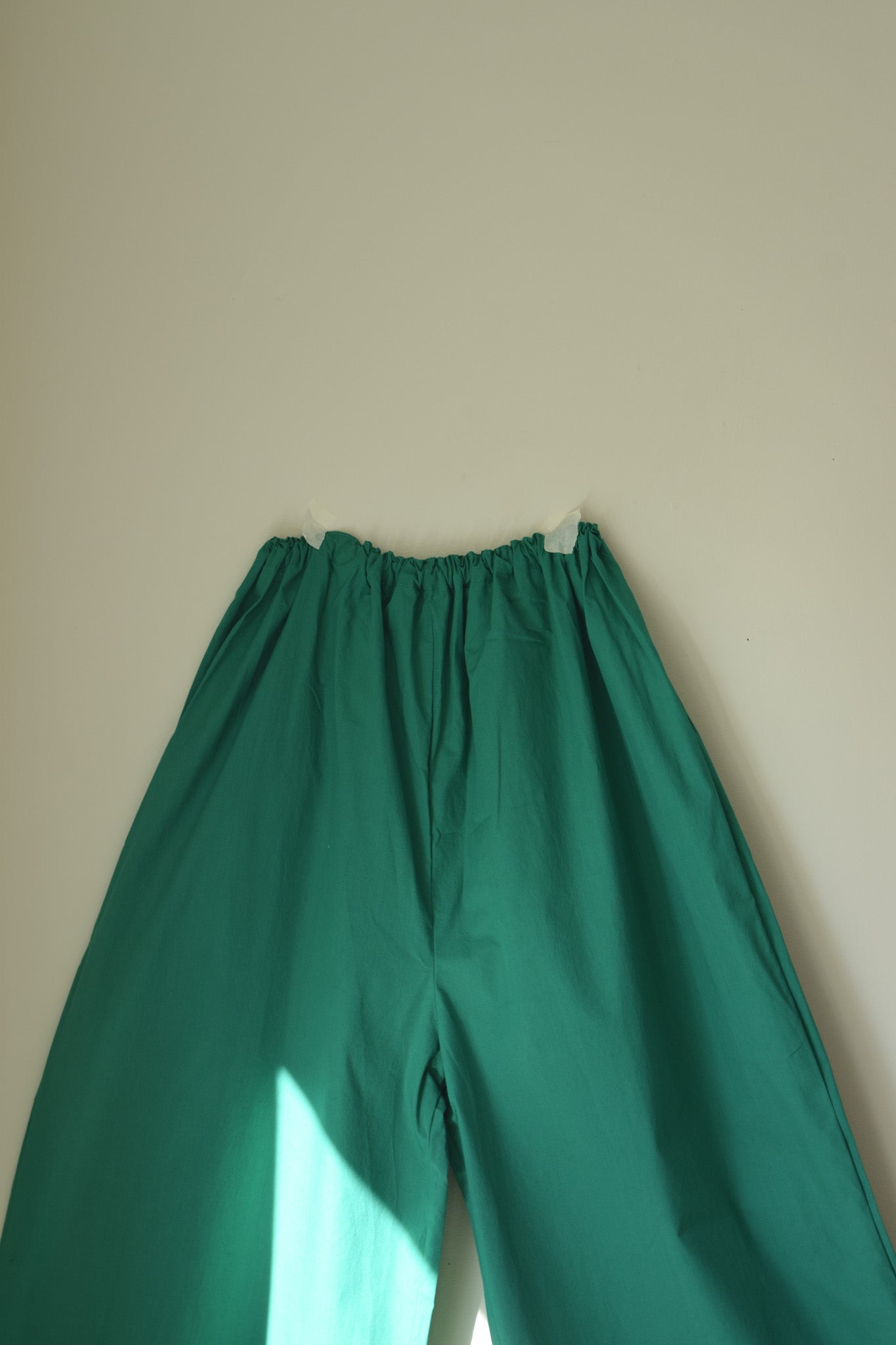 Cotton Poplin Wide Leg Pant